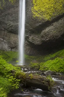 Images Dated 28th April 2016: USA, Oregon, Columbia River Gorge. Latourell Falls landscape