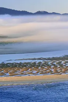 Images Dated 20th September 2014: USA, Oregon. Fog over Netarts Bay