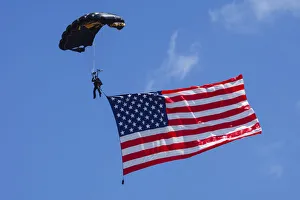 Northwest Prints: USA, Oregon, Hillsboro, SOCOM paracommandos at Oregon International AIrshow