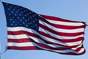 Images Dated 12th June 2015: USA, Oregon, Hood River, US Flag at WaAM