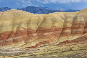 Images Dated 14th April 2016: USA, Oregon, John Day Fossil beds National Monument. Landscape of Painted Hills Unit