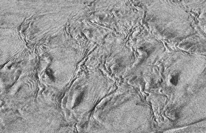 Images Dated 16th September 2018: USA, Oregon, Manzanita. Black and white of beach sand patterns