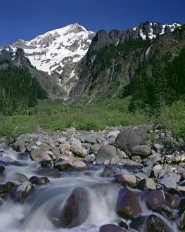 USA, Oregon. Mount Hood National Forest, Mount Hood Wilderness, Muddy Fork of
