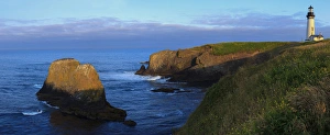 Images Dated 10th July 2012: USA, Oregon, Newport, Yaquina Head, NLCS, the Yaquina Head Lighthouse, Digital Composite