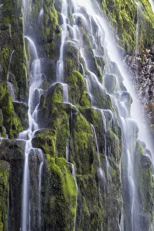 Inspiring Prints: USA, Oregon, Three Sisters Wilderness Area. Lower Proxy Falls