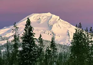 Frigid Prints: USA, Oregon, South Sister. Heavy winter snow on the South Sister in the Oregon Cascades Range