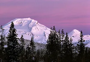 Ric Ergenbright Prints: USA, Oregon, South Sister and Middle Sister. The South and Middle Sisters in