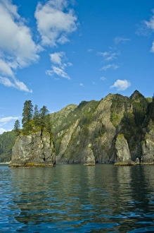 Kenai Prints: USA, Pacific Northwest, Alaska, Kenai Fjords National Park. Fantastic Spire Cove
