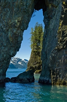 USA, Pacific Northwest, Alaska. Fascinating Three Hole Point in Kenai Fjords National Park