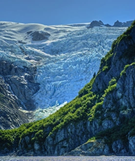 Images Dated 2nd September 2010: USA, Pacific Northwest, Alaska, Kenai Fjords National Park. Seldom seen Surprise Glacier