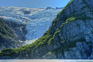 Images Dated 2nd September 2010: USA, Pacific Northwest, Alaska, Kenai Fjords National Park. Seldom seen Surprise Glacier