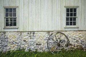 Pennsylvania Prints: USA, Pennsylvania, Elverson. Hopewell Furnace National Historic Site, early 18th