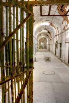 Images Dated 12th May 2015: USA, Pennsylvania, Philadelphia, Eastern State Penitentiary. Interior of abandoned prison