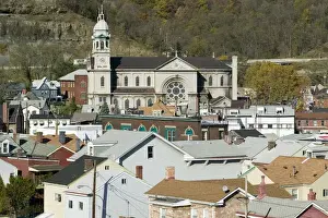 Neighborhood Prints: USA-Pennsylvania-Pittsburgh(Area) Sharpsburg: Town View from 62nd Street Bridge