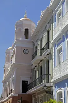 Images Dated 9th March 2011: USA, Puerto Rico, San Juan. Facades of Old San Juan architecture of Puerto Rico