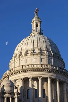 Rhode Island Prints: USA, Rhode Island, Providence, Rhode Island State House