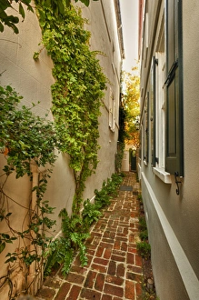 Images Dated 13th November 2011: USA, South Carolina, Charleston. Colorful windows and walkways are found in Charleston s