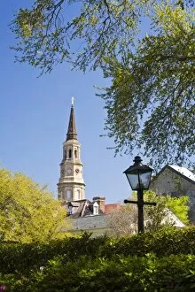USA, South Carolina, Charleston. St. Phillips Episcopal Church in downtown Charleston