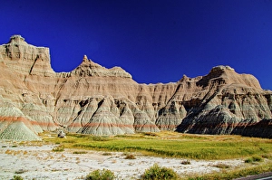 South Dakota Prints: USA, South Dakota. Badlands National Park, Big Foot Pass Overlook