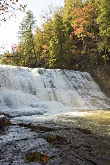 Landscape Prints: USA, Tennessee. Cane Creek Cascades in Fall Creek Falls State Park