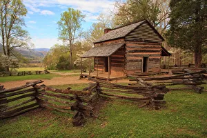 Cabin Prints: USA, Tennessee, Great Smoky Mountain National Park