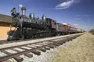 Railroad Prints: USA-TEXAS-Grapevine (Dallas Area): Tarantula Railroad Steam Train runs between Grapevine