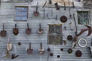 USA, TEXAS, Hill Country, Johnson City: Antique Shop Detail
