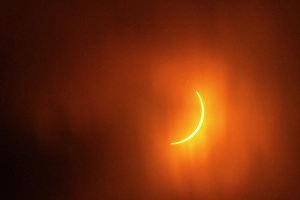 Images Dated 22nd June 2024: USA, Texas, Hill Country. Solar eclipse