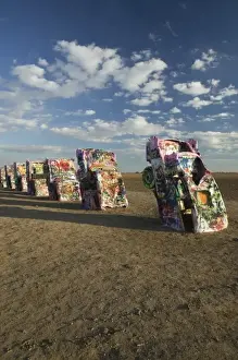 Buried Prints: USA, TEXAS, Panhandle Area, Amarillo: Cadillac Ranch / Buried 1950s Cadillac