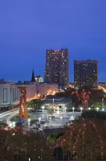 USA-TEXAS-San Antonio: Downtown View of East Commerce Street / Evening