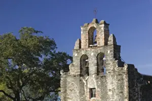 San Antonio Prints: USA, TEXAS, San Antonio: Spanish Mission Trail Mission Espada (b. 1745, 1756)