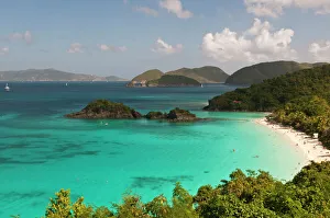 Kayak Prints: USA, USVI, St John. Tropical winter getaway