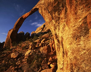 Landscape Arch Prints: USA, Utah, Arches National Park, Landscape Arches