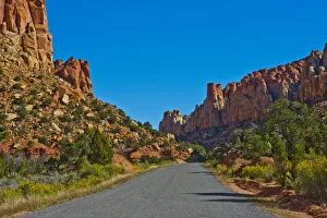 Landscape Prints: USA, Utah, Boulder. Burr Trail Road views in Long Canyon