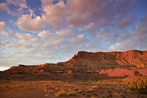 USA, Utah, Canyonlands National Park. Sunrise view of sandstone formation from Grand