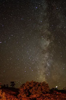 Images Dated 4th October 2022: USA, Utah, Capitol Reef National Park. Milky Way galaxy