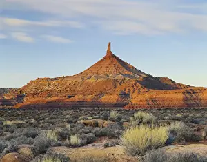 Colorado Plateau Prints: USA, Utah, Colorado Plateau, Canyonlands National Park, Six-shooter Peak at sunrise