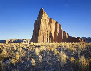 Colorado Plateau Prints: USA, Utah, Colorado Plateau, Lower Cathedral Valley, Formation of plateau in Capitol
