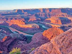 Inspiring Prints: USA, Utah. Dead Horse Point State Park, sunrise view of the canyon below