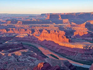 Inspiring Prints: USA, Utah. Dead Horse Point State Park, sunrise view of the canyon below