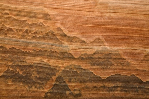 Images Dated 8th April 2008: USA, Utah. Desert varnish stain on sandstone wall