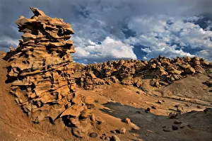 USA, Utah, Fantasy Canyon. Eroded sandstone formations