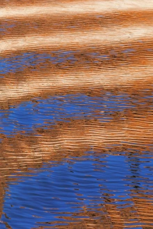 USA, Utah, Glen Canyon National Recreation Area. Abstract of cliff reflection in Lake Powell
