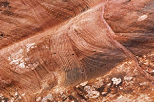 USA, Utah, Glen Canyon National Recreation Area. Patterns in sandstone rock formation