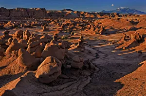 Images Dated 2nd July 2021: USA, Utah, Goblin Valley State Park. Sunrise on eroded sandstone formations