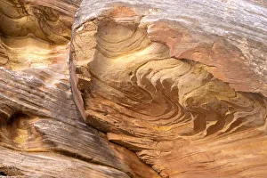 Images Dated 16th January 2022: USA, Utah, Grand Wash, Capitol Reef National Park. Close-up of rock pattern