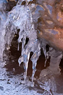 Images Dated 20th June 2023: USA, Utah. Ice formations Arches National Park