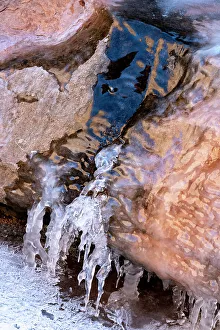 Images Dated 20th June 2023: USA, Utah. Ice formations Arches National Park