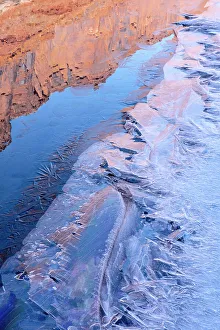 Images Dated 20th June 2023: USA, Utah. Ice formations Arches National Park
