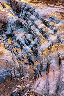 Images Dated 20th June 2023: USA, Utah. Ice formations Arches National Park
